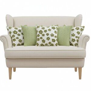 SOGA 5PC 45cm Cable Knit Fresh & Garden Bloom Delight Decorative Pillowcase Set